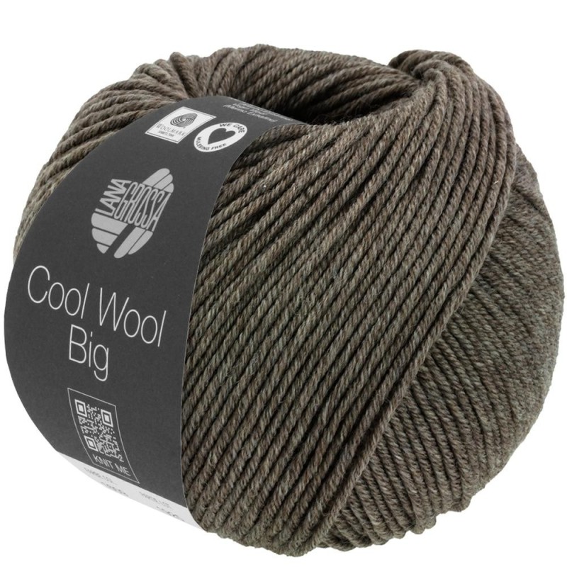 Lana Grossa Cool Wool Big 1622 Dunkelbraun meliert