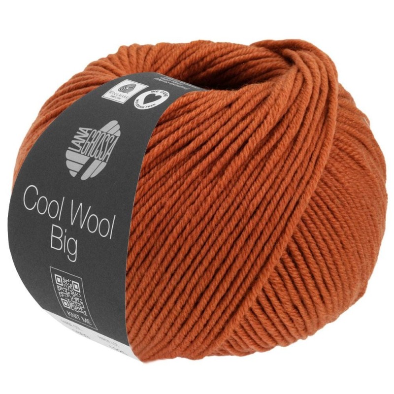 Lana Grossa Cool Wool Big 1608 Rotorange meliert