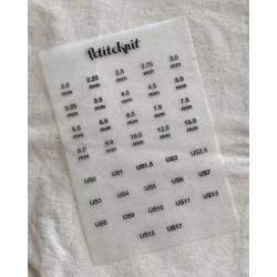 PetiteKnit Strijk labels voor etuis