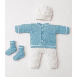 Compleet breipakket - Vest, Broek, Muts & Sokken - Cool Wool Baby - Infanti Best Of (model 26, 27, 28 & 29 setje)