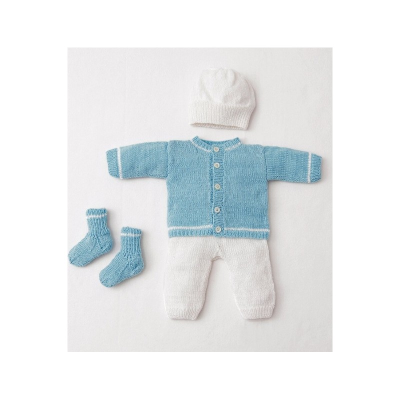 Vestje, broekje, mutsje & sokjes - Cool Wool Baby - Infanti Best Of (model 26, 27, 28 & 29 setje)