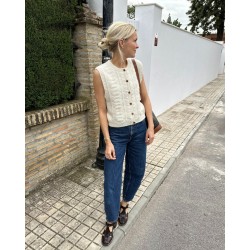 Compleet breipakket - Gilet - Landlust Soft Tweed 180 - PetiteKnit - Esther Vest