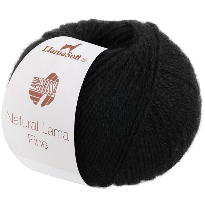 Lana Grossa Natural Lama Fine 108
Schwarz