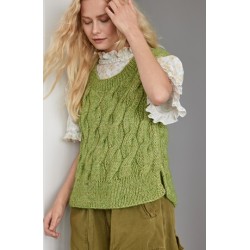 Compleet breipakket - Slipover - Natural Alpaca Pelo & Natural Superkid Tweed - Nordic Knits 4 (model 28)