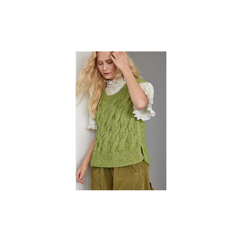 Slipover - Natural Alpaca Pelo & Natural Superkid Tweed - Nordic Knits 4 (model 28)