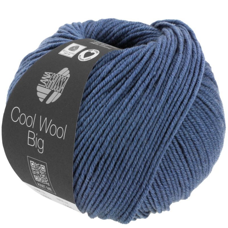 Lana Grossa Cool Wool Big 1627 Blau Meliert