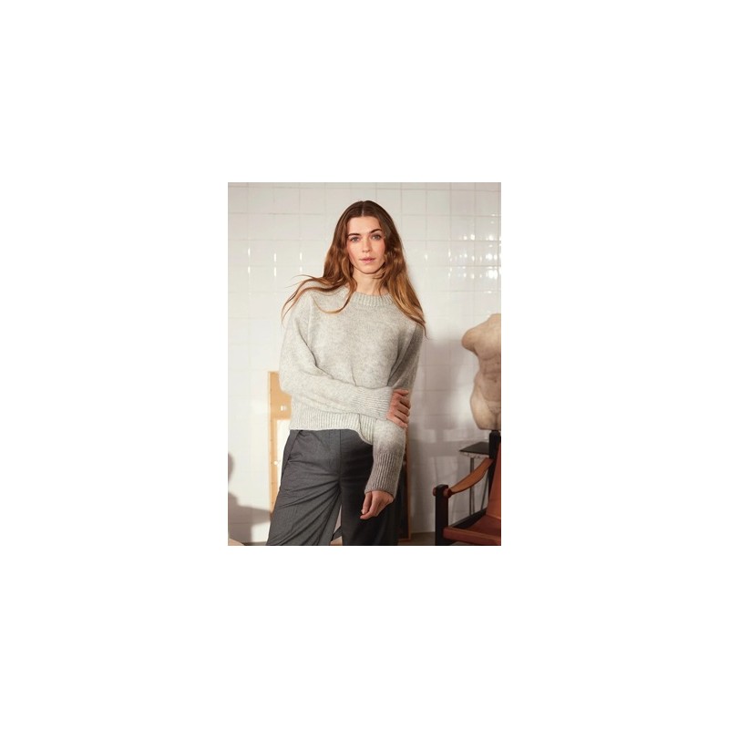 Trui - Tynn Peer Gynt & Silkhair- Sandnes Garn - Heather Sweater