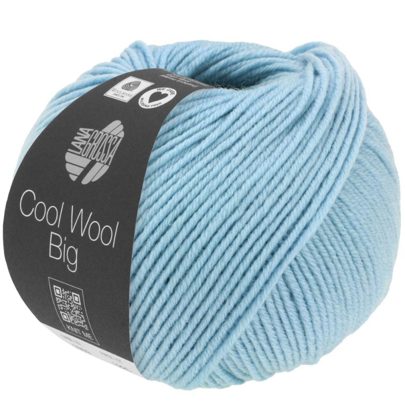 Lana Grossa Cool Wool Big 1620 Hellblau meliert