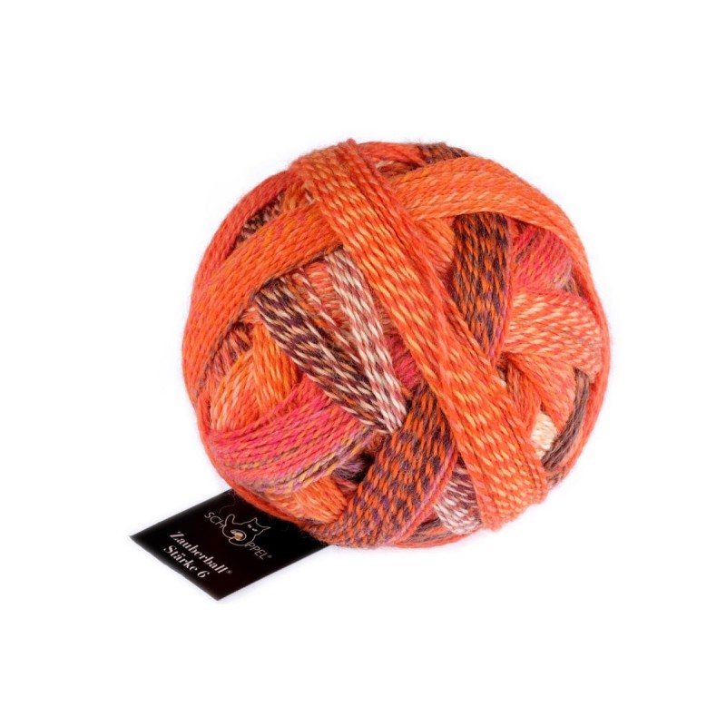 Schoppel Wolle Zauberball Stärke 6 2472 Orangerie