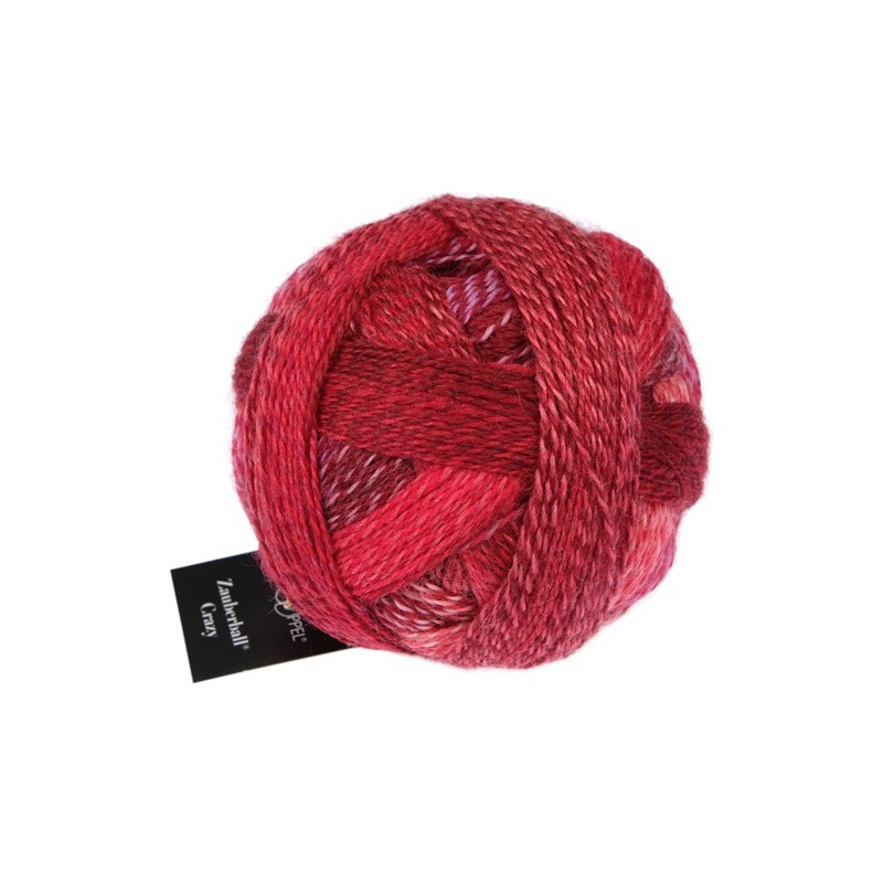 Schoppel Wolle Zauberball Crazy 2620 Rot im Anzug