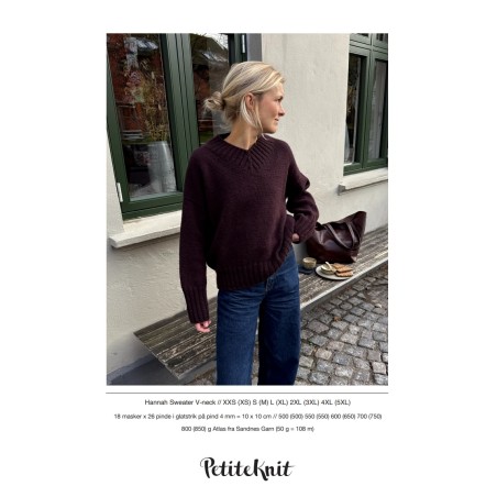 Patroon PetiteKnit Hannah Sweater (maat 32 t/m 60)