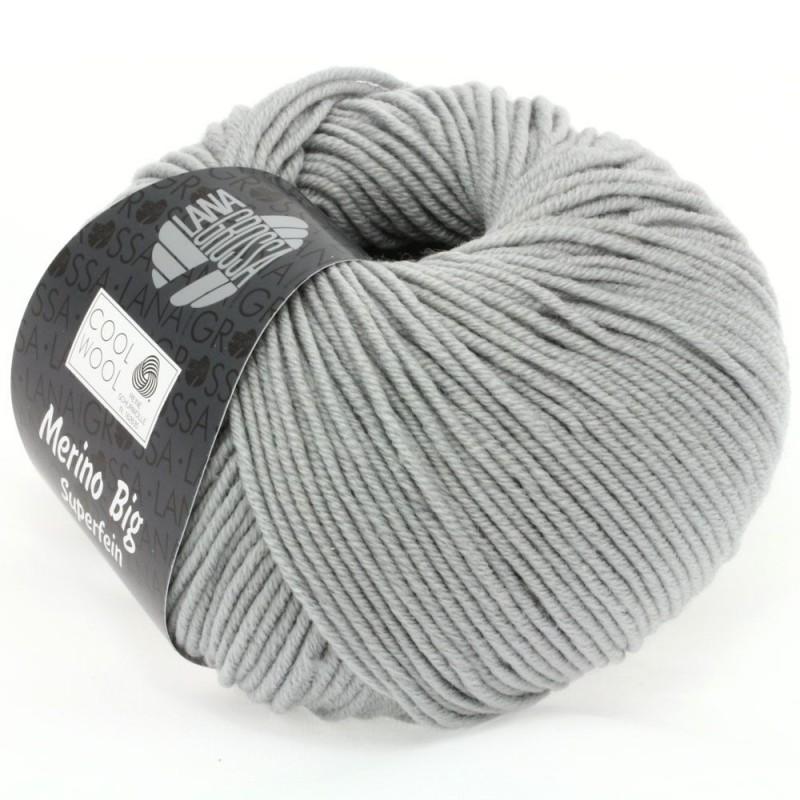 Lana Grossa Cool Wool Big 0928 Mittelgrau