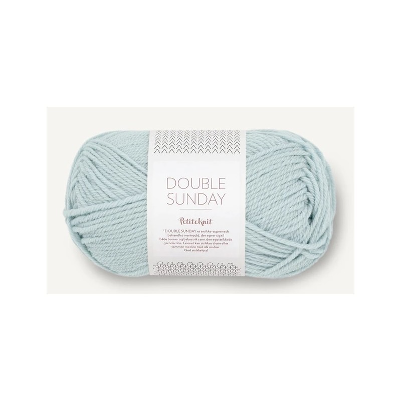 Sandnes Double Sunday by PetiteKnit 5930 Light Blue like