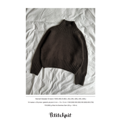 Patroon PetiteKnit Hannah Sweater O-Neck (maat 34 t/m 60)