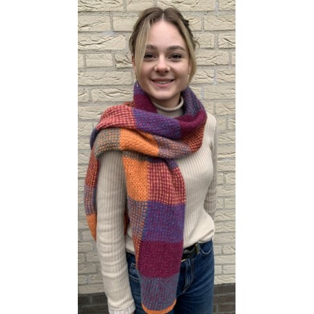 Patroon Poefs en Toffels Soft Blocks Sjaal