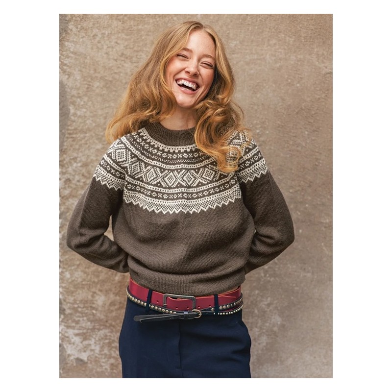 Trui - Tynn Peer Gynt - Sandnes Garn - Marius (variant met 2 kleuren)