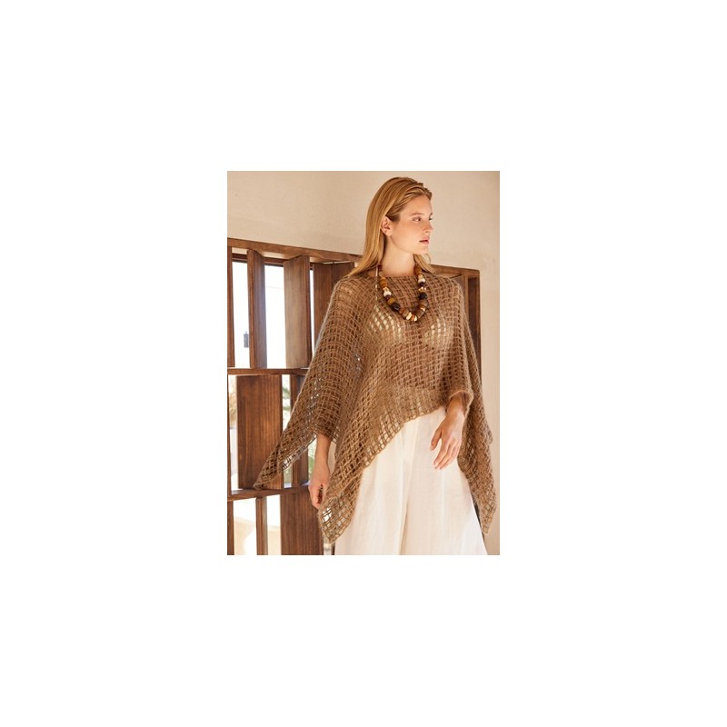Poncho - Natural Superkid Tweed - Journal 71 (Model 10)