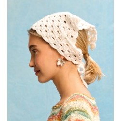 Compleet haakpakket - Hoofddoek - Cotonella Uni - Gomitolo 17 (model 9)