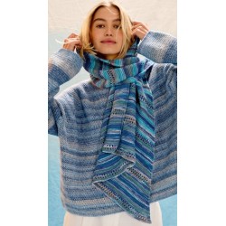 Compleet breipakket - Omslagdoek - Gomitolo Alga - Gomitolo 17 (Model 40)