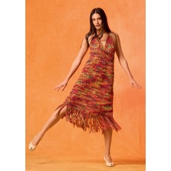 Compleet Haakpakket - Jurk - Cotonella Multi - Gomitolo 17 (Model 13)