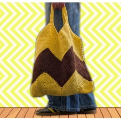 Compleet haakpakket - Zigzag Totebag - Cosy Fine - Dol-op-Wol Design