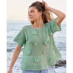 Compleet haakpakket - Shirt - Cotonella Uni - Haken 9 (model 26)