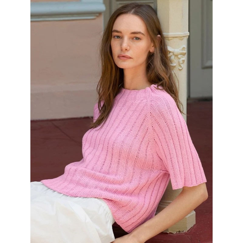 Patroon Sandnes Garn Elva Tee 2604-7