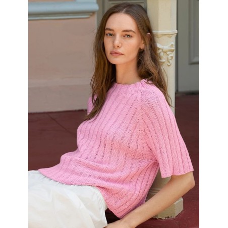 Patroon Sandnes Garn Elva Tee 2604-7