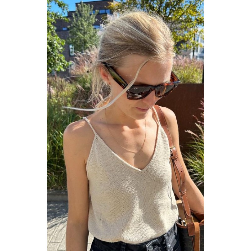 Top - Sandnes Tynn Line - PetiteKnit - Cumulus Top