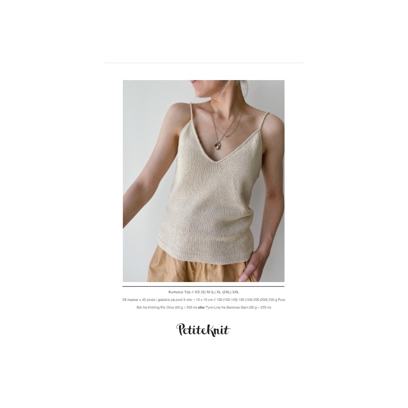 Patroon PetiteKnit Cumulus Top (maat 34 t/m 52)