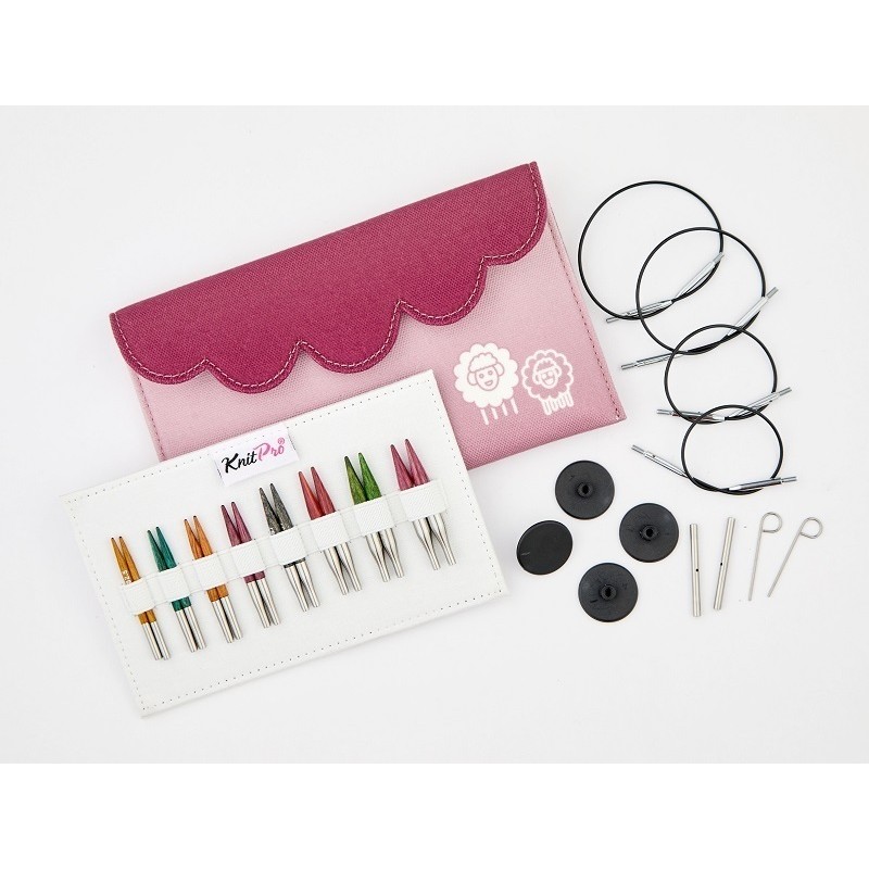Knitpro Dreamz set met extra korte naaldpunten / Mini Interchangeable needle set (5cm)
