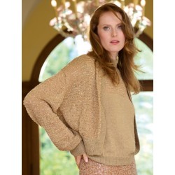 Compleet Breipakket - Vest - Filo Lurex & Glamour - Nera 2 (model 19)