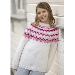 Compleet Breipakket - Trui - Olivia - Viking of Norway - Lyra sweater Junior 8-7