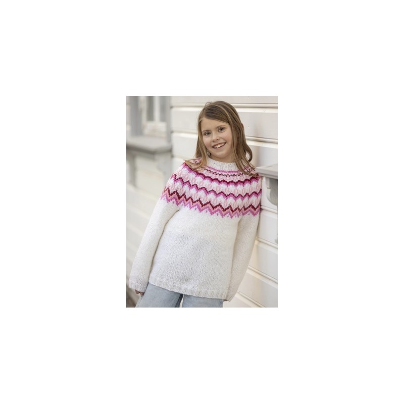 Digitaal patroon Viking of Norway Lyra sweater junior 8-7