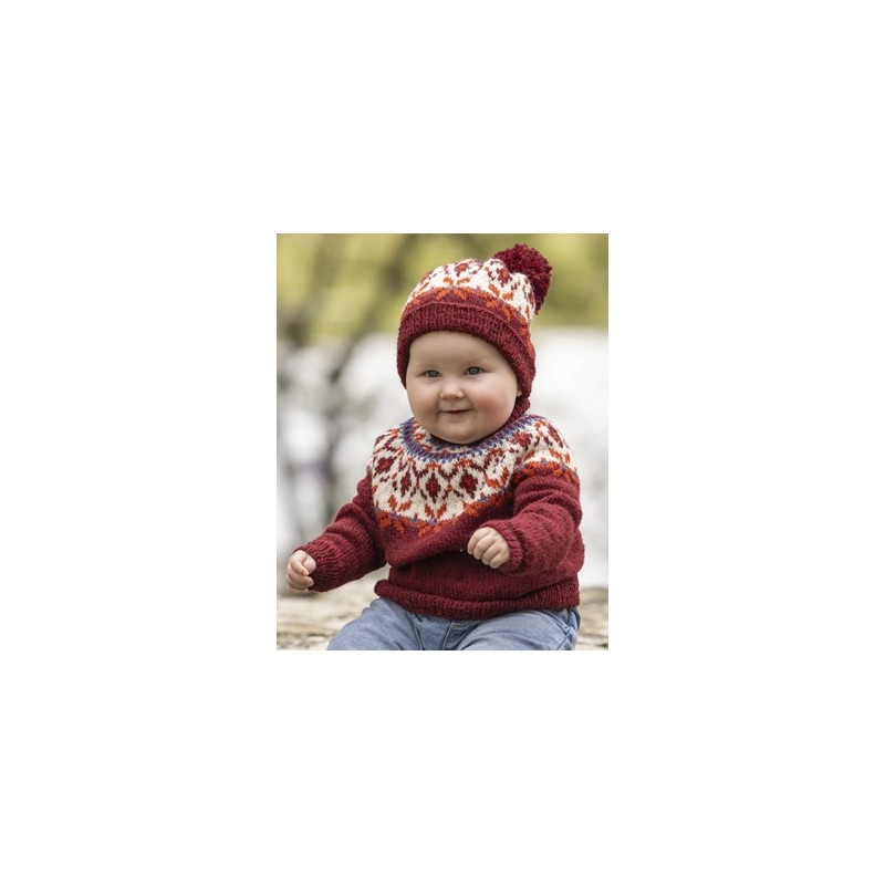 Digitaal patroon Viking of Norway Andes Tweed Seidra sweater and hat 1-5A