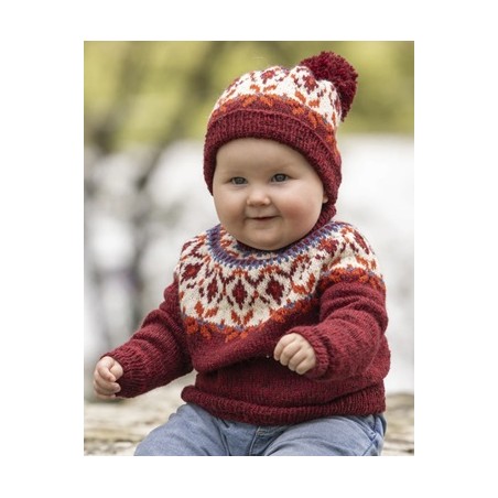 Digitaal patroon Viking of Norway Andes Tweed Seidra sweater and hat 1-5A