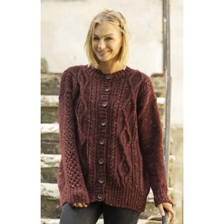 Digitaal patroon Viking of Norway Andes Tweed New York cardigan 1-4