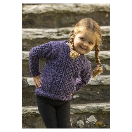 Digitaal Patroon Viking of Norway Andes Tweed York Sweater Junior 1-14