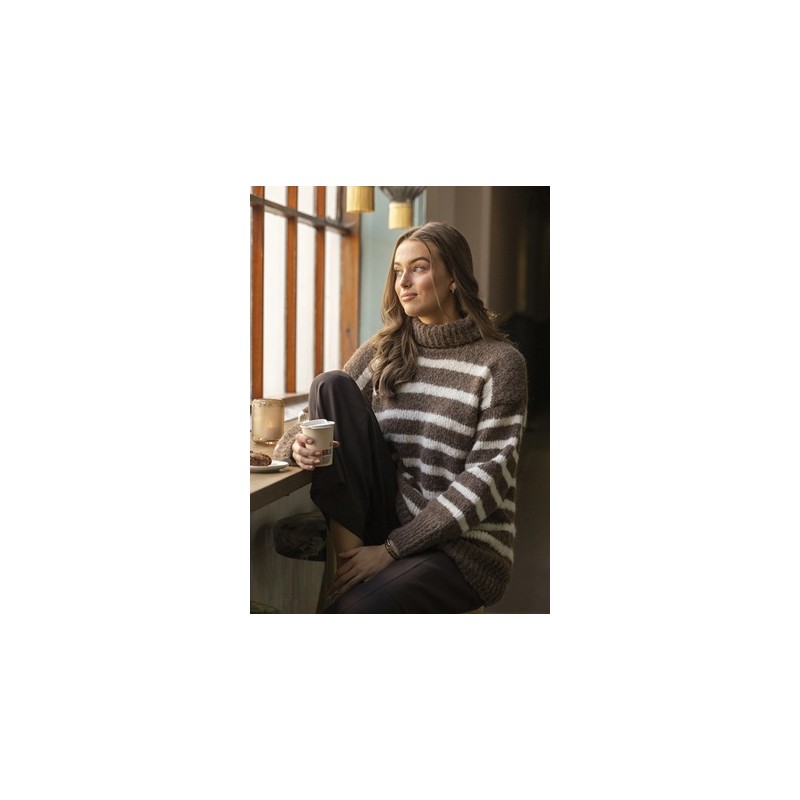 Digitaal patroon Viking of Norway Valentina sweater brown 2-1B