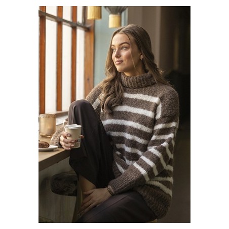Digitaal patroon Viking of Norway Valentina sweater brown 2-1B