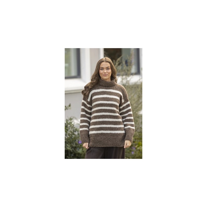 Digitaal patroon Viking of Norway Valentina sweater brown 2-1B