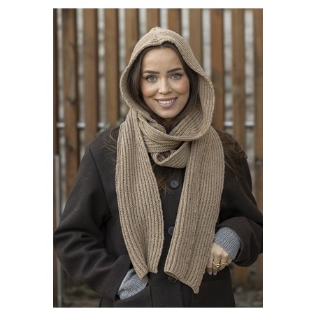 Digitaal patroon Viking of Norway Serene scarf with hood 7-9