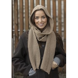 Compleet breipakket - Sjaal met hoodie - Cashmere Silk - Viking of Norway - Serene scarf with hood 7-9