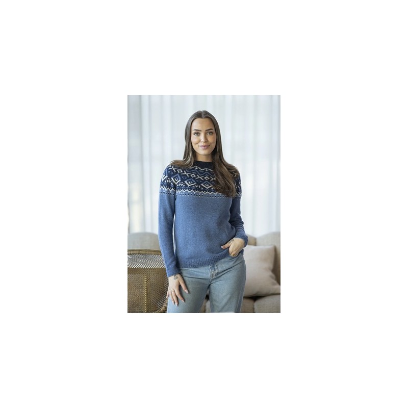 Trui - Cashmere Silk - Viking of Norway - Origin sweater denim 7-7