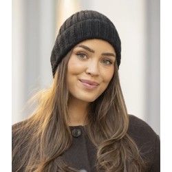 Compleet breipakket - Muts - Cashmere Silk - Viking of Norway - Caia hat licorice 7-5B