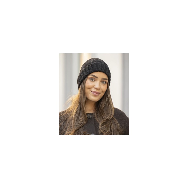 Muts - Cashmere Silk - Viking of Norway - Caia hat licorice 7-5B