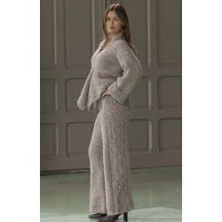 Compleet Breipakket - Vest - Baby Alpaca - Viking of Norway - Anne Cardigan beige 11-1b