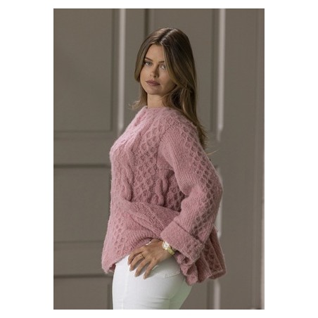 Digitaal patroon Viking of Norway Marianne Sweater Dusky Pink 11-5C