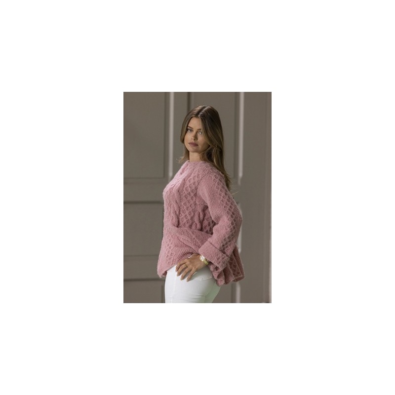 Trui - Baby Alpaca - Viking of Norway - Marianne Sweater Dusky Pink 11-5C