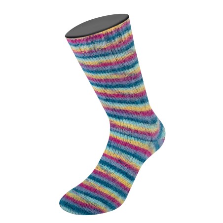Lana Grossa Cosy Socks Multi Stripes 155